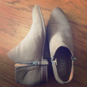 Franco Sarto Suede Ankle Booties